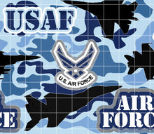 Load image into Gallery viewer, Air Force 20oz Straight Tumbler Template