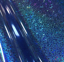 Load image into Gallery viewer, Glitter Stars Blue Metallic Foil Sheet