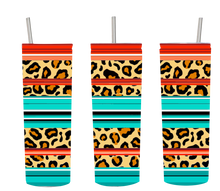 Load image into Gallery viewer, Serape Burst 20 oz Straight Tumbler Template