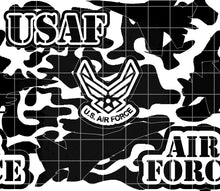 Load image into Gallery viewer, Air Force 20oz Straight Tumbler Template