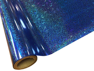 Glitter Stars Blue Metallic Foil Sheet