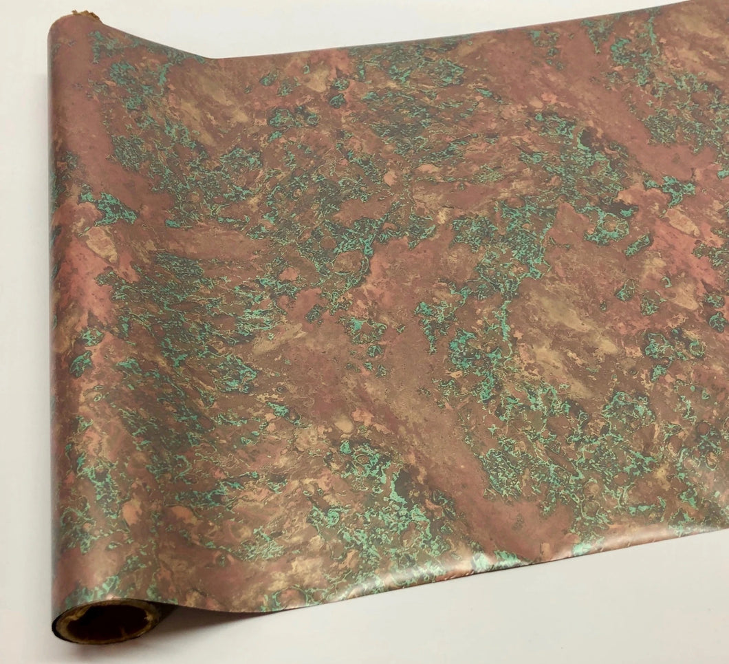 Weathered Copper Metallic Foil Sheet