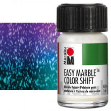 Load image into Gallery viewer, Marabu Easy Marble® Glitter Violet-Blue-Green