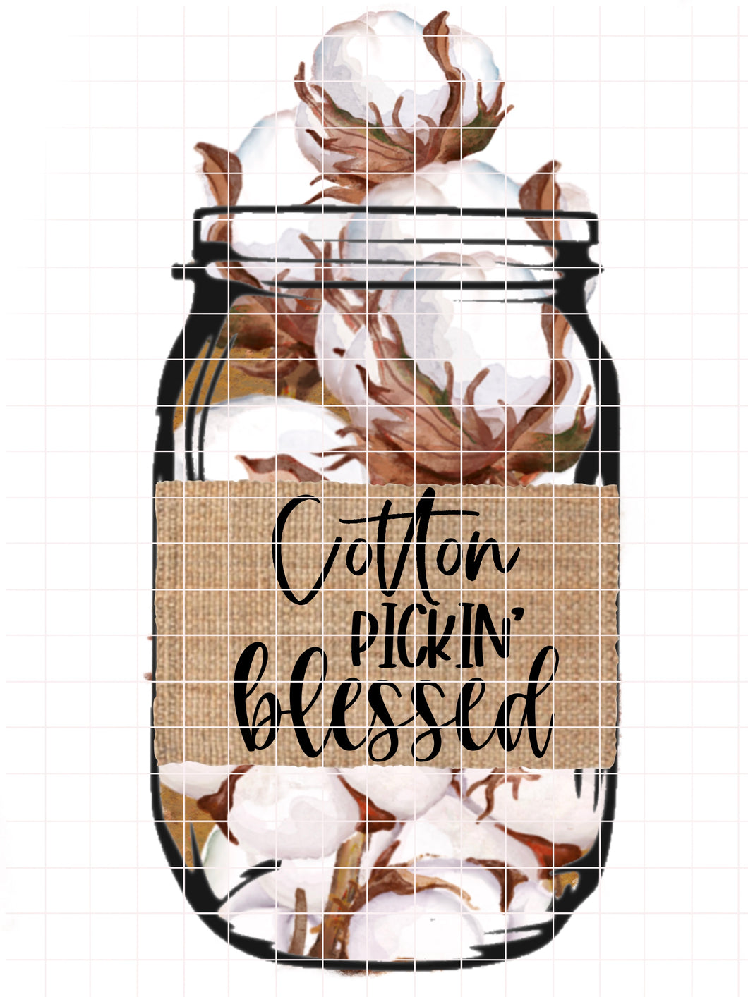 Cotton Pickin’ Blessed Jar