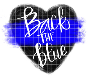 Back the Blue Heart