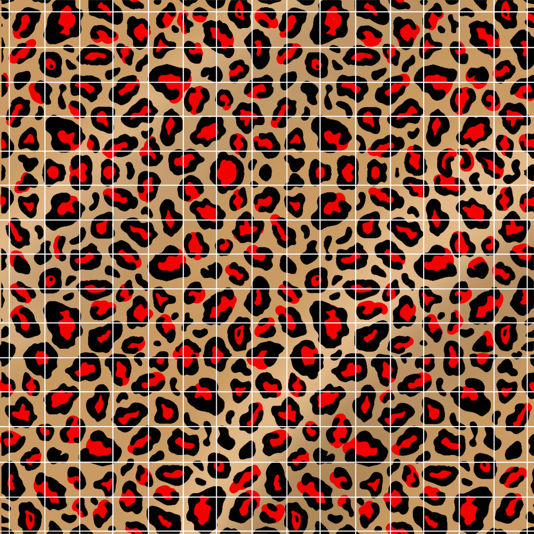 Leopard Cheetah Background Red