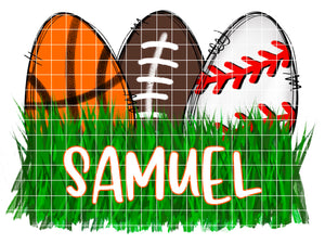Sports Easter Eggs for Personalization