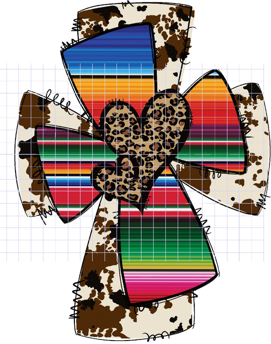 Double Cross Cowhide Serape