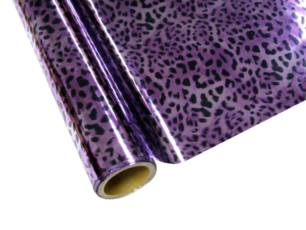 Leopard Purple Metallic Foil Sheet