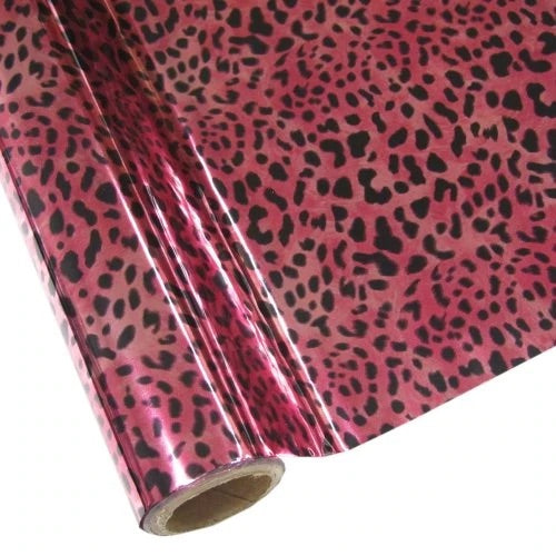 Leopard Pink Metallic Foil Sheet