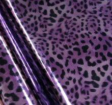 Load image into Gallery viewer, Leopard Purple Metallic Foil Sheet