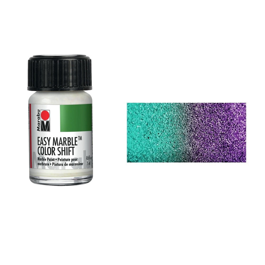 Marabu Easy Marble® Metallic Teal-Silver-Red