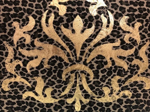 Wild Leopard Spots Large Gold Metallic Foil Sheet